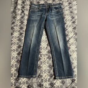 Miss Me Dark Blue Denim Capris